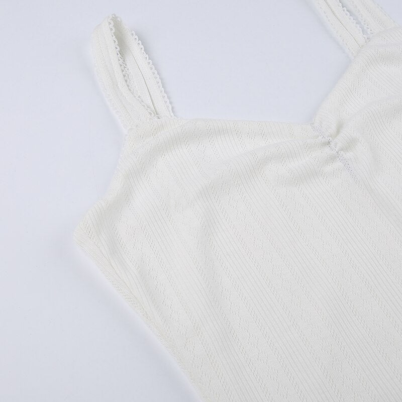 V-Neck Spaghetti Strap Double Layer Sundress mysite