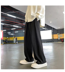 Men Korean Fahions Wide Leg Pants  Men Black Loose Casual Harem Pants Japanese Streetwear Joggers Sweatpants 5XL voguable