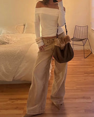 jaded london khaki wash to make old jeans mid-waist silhouette straight leg trousers Pbong