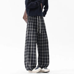 Winter Thick Pants Men Warm Fashion Retro Casual Pants Men Streetwear Hip-hop Loose Wide Leg Pants Mens Vintage Trousers voguable