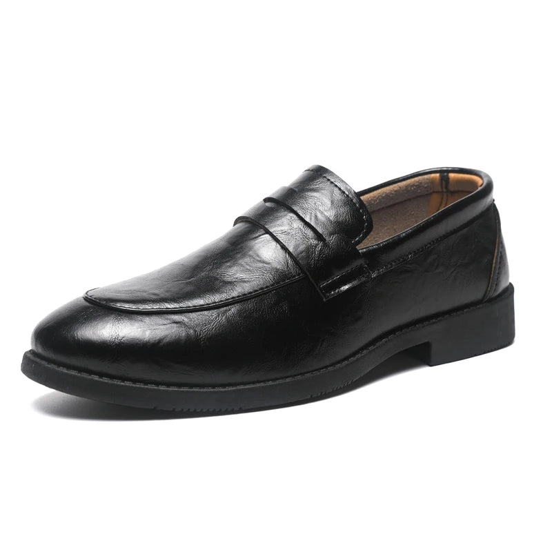 Voguable  Lightweight Mens Loafers Summer Solid Color Round Toe Non Slip Comfort Casual Shoes Breathable Driving Office Black Beige voguable