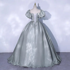 Voguable  Puff Sleeve Evening Dress Princess Dress Temperament Bride Simple Wedding Dress Host Long Dresses Wedding Dresses for Women voguable