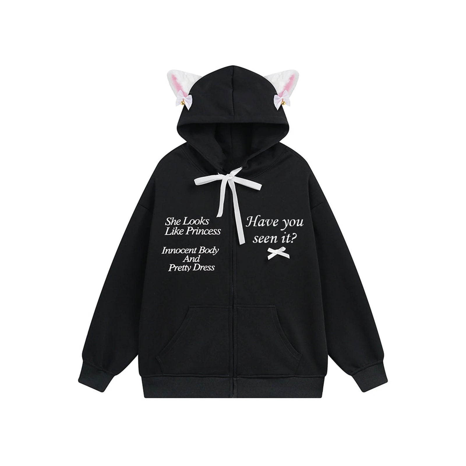 Women s Oversized Zip Up Hoodies Sweatshirts Y2K Clothes Cute Teen Girl Fall Casual Drawstring Jackets with Pockets voguable