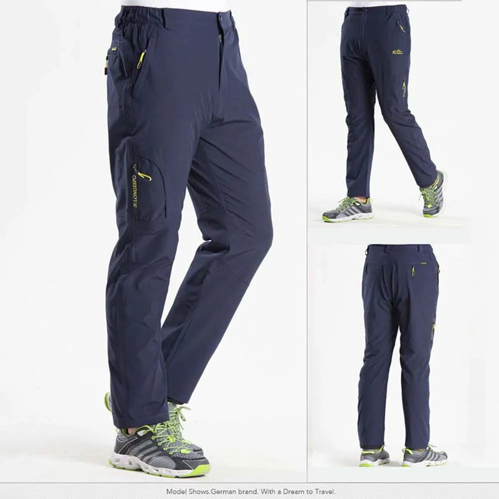 Stretchable Mens Cargo Pants Summer Men Casual Pant Quick Dry Outdoor Hiking Trekking Tactical Male Sports Trousers voguable