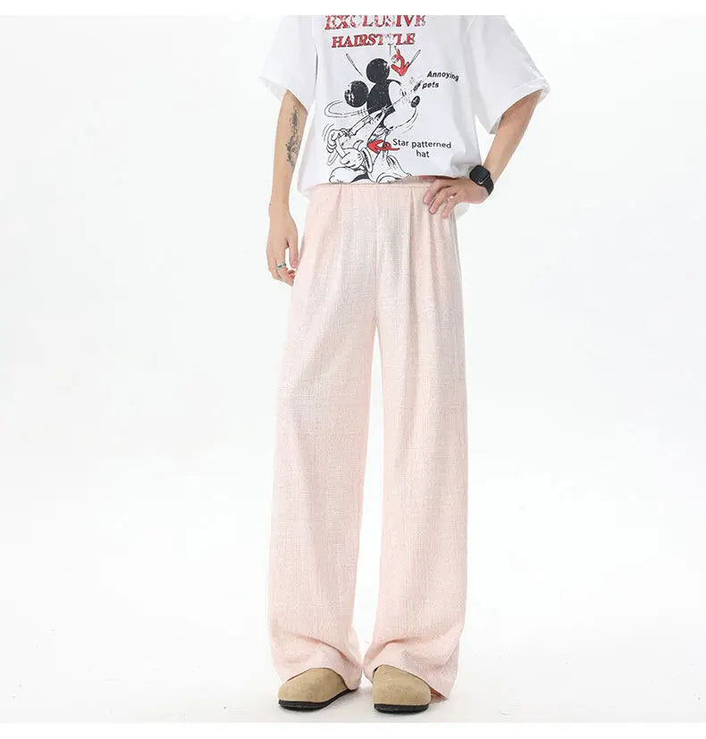 New Design Unisex Straight Leg Casual Pants Breathable Comfortable Novel Fabric Fashion Comfy Trendy Stylish Athleisure Trousers voguable