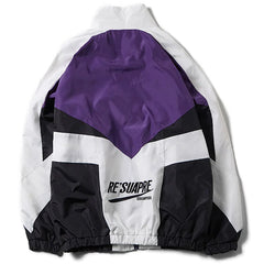 Voguable  College Varsity Jacket Women Men Spring Letter Embroidery Bomber Windbreaker Casual Street Loose Patchwork Zipper Coat Couple voguable