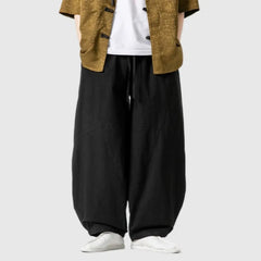 Voguable  New Arrival Men Casual Pants High Street Cross Pants Cotton Chinese Style Streetwear Male Harem Trousers voguable