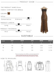 Voguable  Sexy Leopard Slip Dress Women Jacquard Lace Patchwork Sequined Backless Elegant Stretch Slim Street Clubwear Bodycon voguable