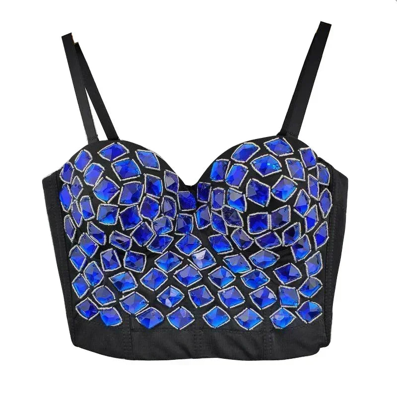 Fashion Clothes Tank Sling Stage Dance Wear Casual Women Clothing Y2k Tops Corset Streetwear Sexy Club Party Summer Elegant voguable
