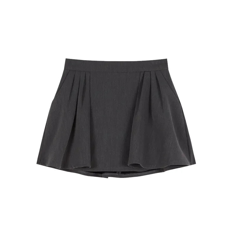 Voguable American Retro Design Feeling Bow Hanging Neck Vest Women's Summer New Suit A-line Short Skirt Two-piece Set Female Clothing voguable