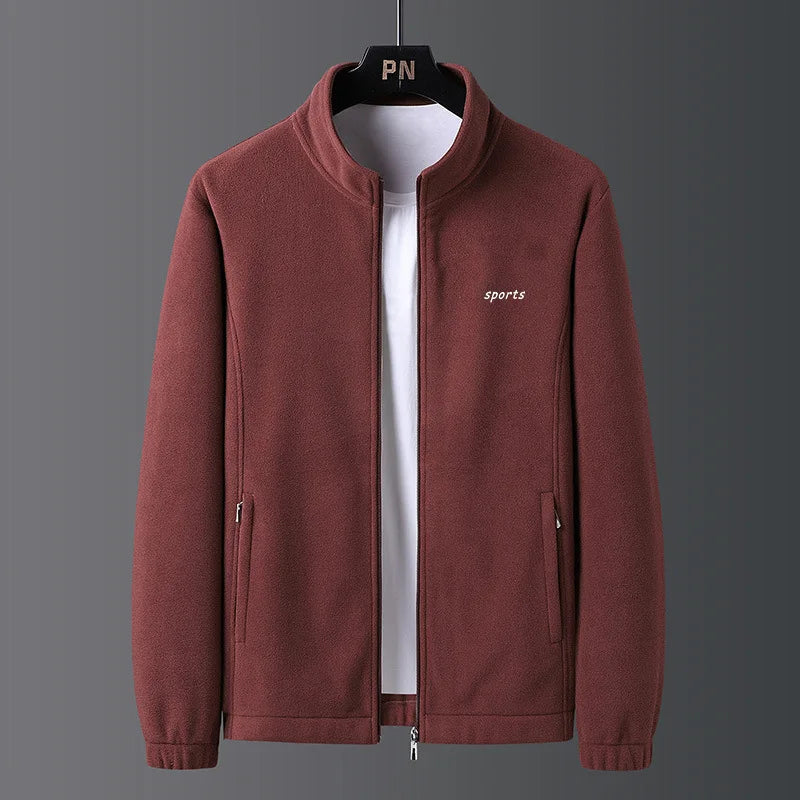 Mens Wool Liner Jackets New Winter Men Thicken Jacket Fleece Warm Stand Collar Men Outdoor Coats Casual Long Sleeve Outwear 5XL voguable