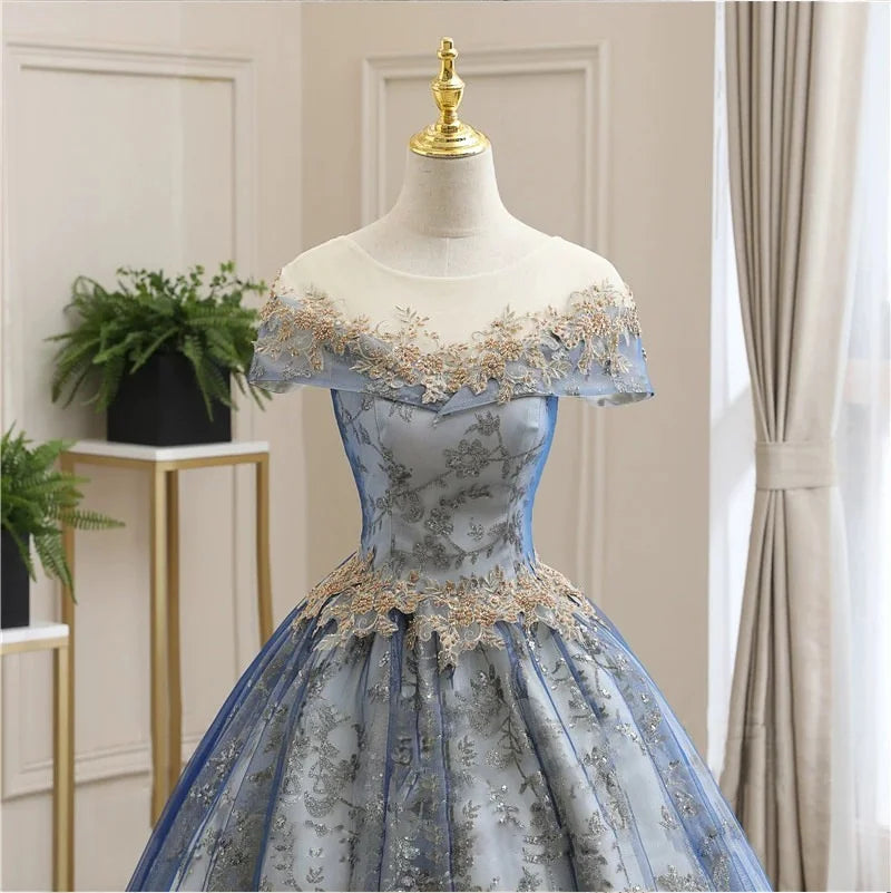 New chorus dress long vocal Bel Canto art test dress host annual solo evening gown Peng Peng skirt voguable