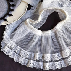 Voguable  Korea Minority Personalized Lace Cake Skirt Fart Curtain Ballet Mesh Pleated Faldas New High Waist Small Fellow Skirts voguable