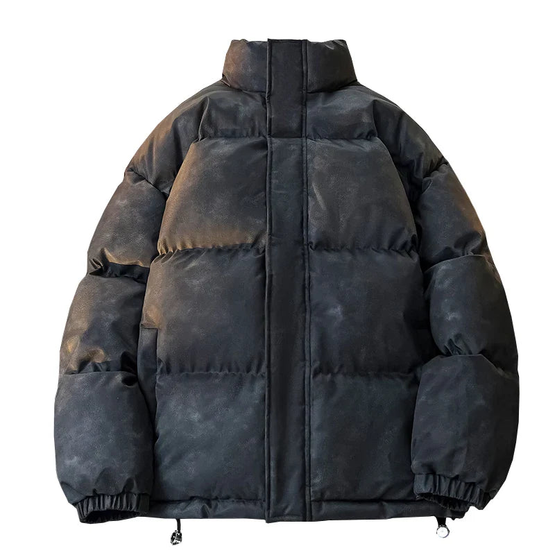 Hip Hop Winter Fleece Fluffy Jacket Streetwear Harajuku Fuzzy Zipper Coat Men Autumn Solid Color Lightweight Jackets Black gotmes-shop