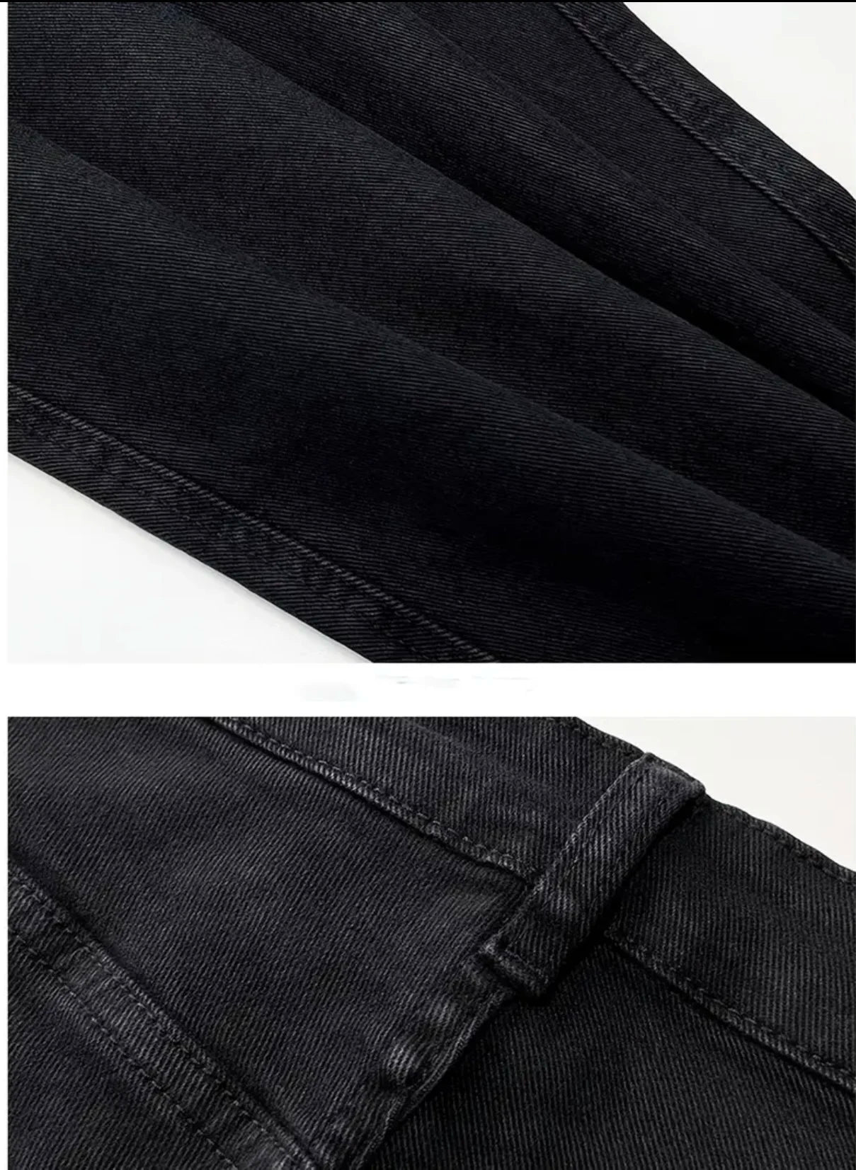 Voguable  Men's Loose-fit Straight-leg Jeans  Durable and Washable Men's Denim Trousers for Men  Perfect Gift for Boyfriends and Husbands voguable