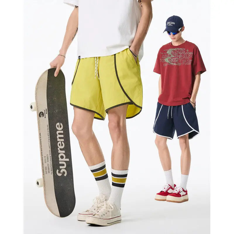 Men Summer Outdoor Casual Shorts Loose Fit Quick Dry Breathable Running Sports Shorts man Gym Comfort Lightweight Fabric voguable