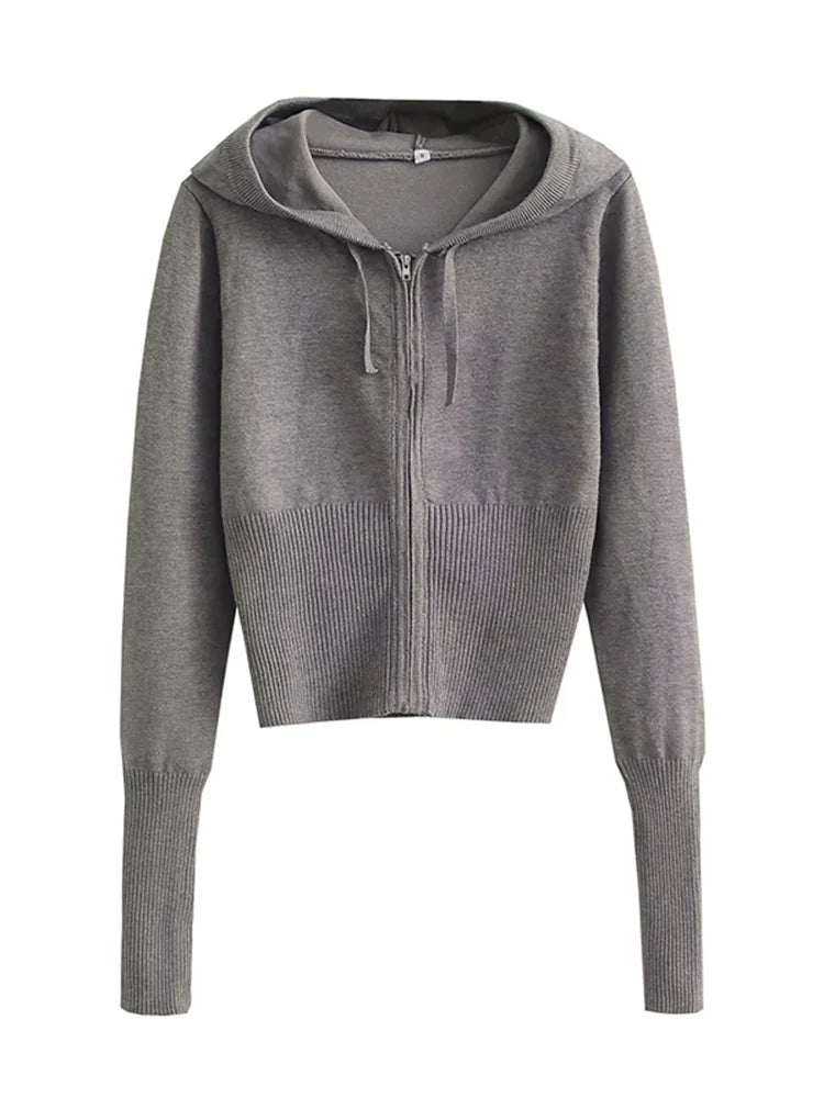 Tossy Knit Fashion 2 Piece-Set Trousers Hoodie Tracksuit Women Crop top Knitwear And Women's Pants Sets Female Trousers Outfits voguable