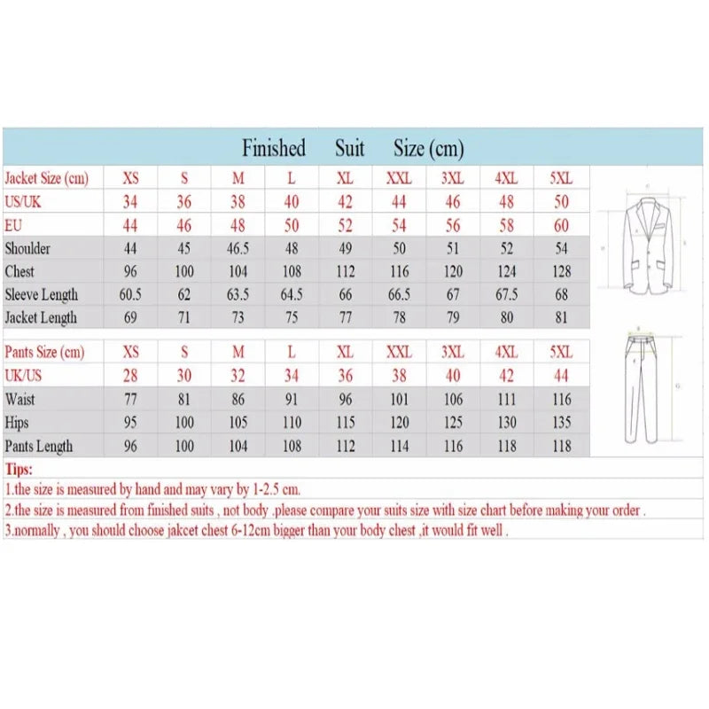 Voguable  Made Terno Slim Groom Tuxedos Wedding Men Suit Terno Masculino (Jacket+Pant+Vest) Mens's 3 Pieces Suits For Men voguable
