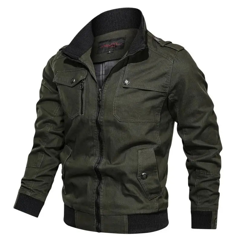 Spring Autumn Jacket Men Cotton Windbreaker Bomber Coat Military Men's Tactics Jackets Man Cargo Casual Jacket Mens Clothes 2022 voguable