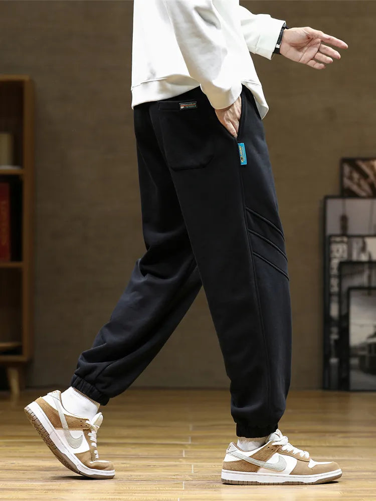 Spring Autumn Men's Baggy Sweatpants Colorfull Drawstring Cotton Trainning Jogger Pants voguable