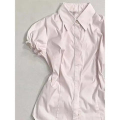Voguable  Sweet Vintage Slim All-match Ropa Mujer Minority New Casual Elegant Shirt Trendy Hot Sell Simple Solid Office Lady Blusas voguable