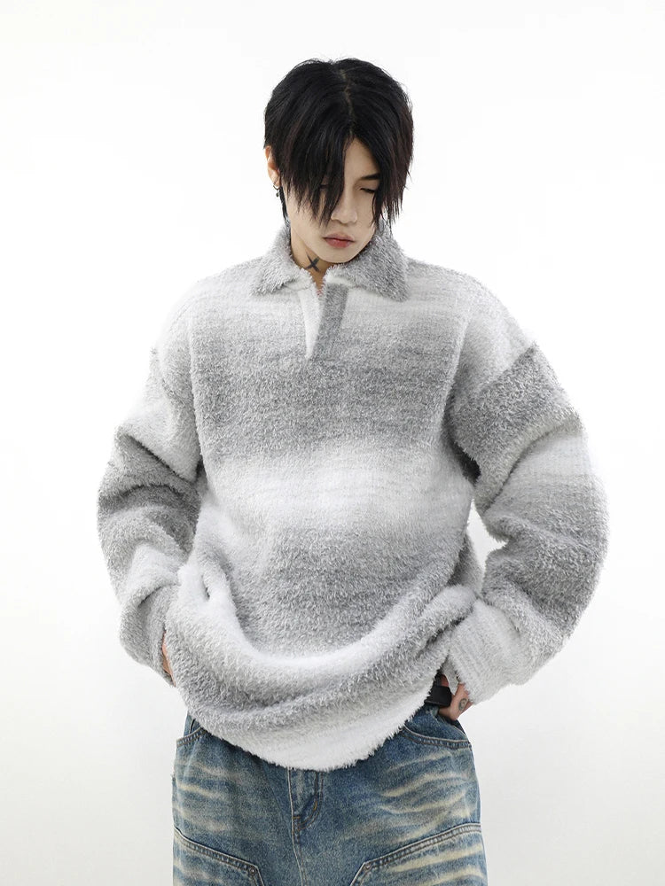 Voguable  Striped Sweater Men Knitted Oversize Pullovers for Man Sweaters and Jumpers Male Loose Casual Streetwear Hip Hop Winter voguable