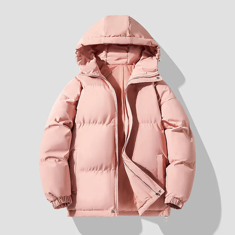 Autumn Winter New Men's Hooded Parkas Solid Warm Couple Jacket Outdoor Casual Outwear Coats Men Cotton Padded Sports Jackets voguable