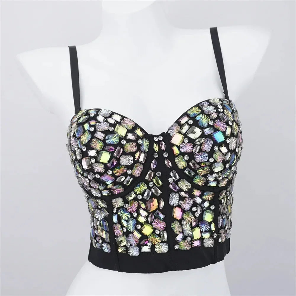 Fashion Clothes Tank Sling Stage Dance Wear Casual Women Clothing Y2k Tops Corset Streetwear Sexy Club Party Summer Elegant voguable