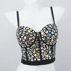 Fashion Clothes Tank Sling Stage Dance Wear Casual Women Clothing Y2k Tops Corset Streetwear Sexy Club Party Summer Elegant voguable