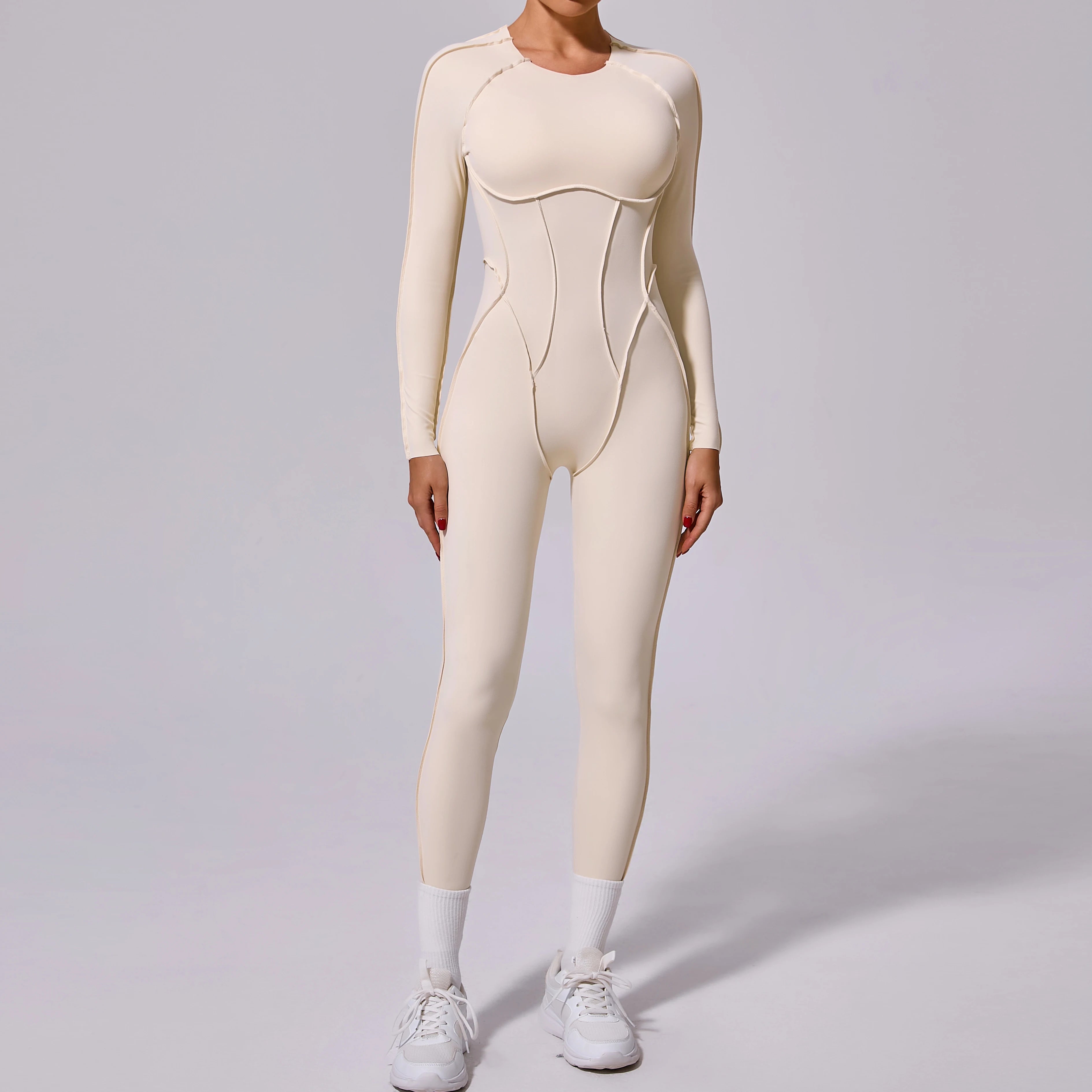 Voguable  Long Sports Jumpsuit Sleeveless Gym Set Women Yoga Clothes Rompers Workout One-piece Suit Female Outdoor Recreation Bodysuits voguable