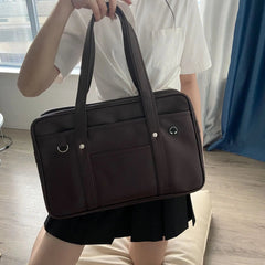 Japanese two-dimensional student JK uniform bag girl PU schoolbag COS wear-resistant waterproof one-shoulder Messenger handbag voguable
