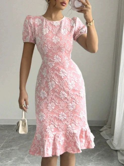 Voguable  summer new slim hip fashion temperament commuter casual versatile dress voguable
