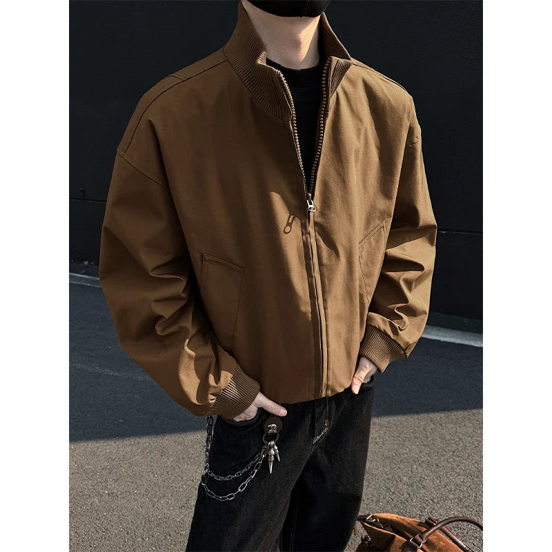 Autumn Short Jacket Men Fashion Casual Baseball Jackets Men Streetwear Hip-hop Loose Bomber Jacket Mens Large Size 4XL voguable