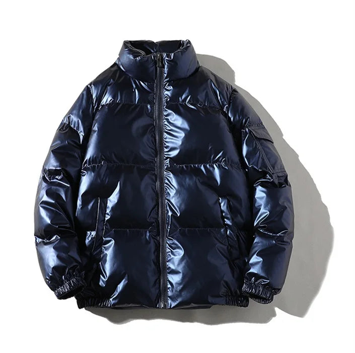 Winter Solid Color Parka Men Thick Hooded Jacket  New Warm Harajuku Coat Male Casual Zipper Jackets Windproof Outwear gotmes-shop