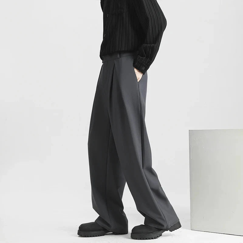 Men's Light Luxury Naples Slim-fit Suit Pants Casual Japanese Retro Premium Quality Elegant Popular Leisure Trousers 2026 Spring voguable