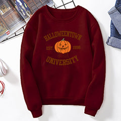 HalloweenTown 1998 Sweatshirt Halloweentown University Hoodie Halloween Party Sweater Vintage Fall Pumpkin Crewneck Sweatshirts voguable