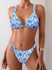 Voguable  Triangle Strappy Bikini Women Sexy Swimwear Female Brazilian Swimsuit Bathers Bathing Swimming Swim Suit Beachwear Summer voguable