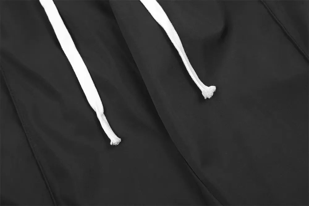 Voguable  Y2K Wide Leg Pants with Side Zips Men Sweatpants Male Loose Casual Sport Red Black Trousers Zipper Split Streetwear voguable