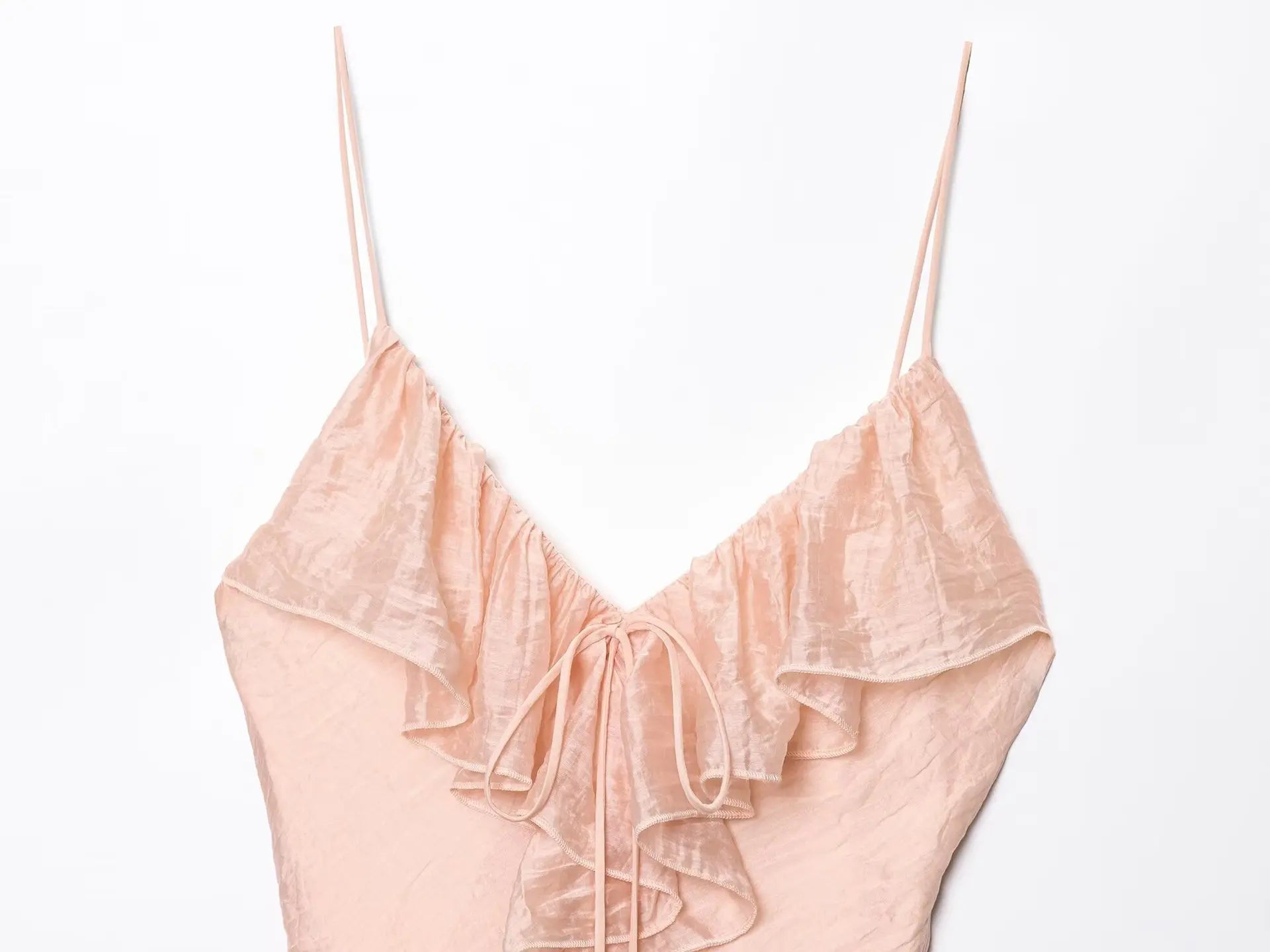 Ruffle Solid Color Pink Beige Long Dress Fashion V-neck Slim Vacation Beach Women Dress Vestidos 2025 New Summer Woman Clothing voguable