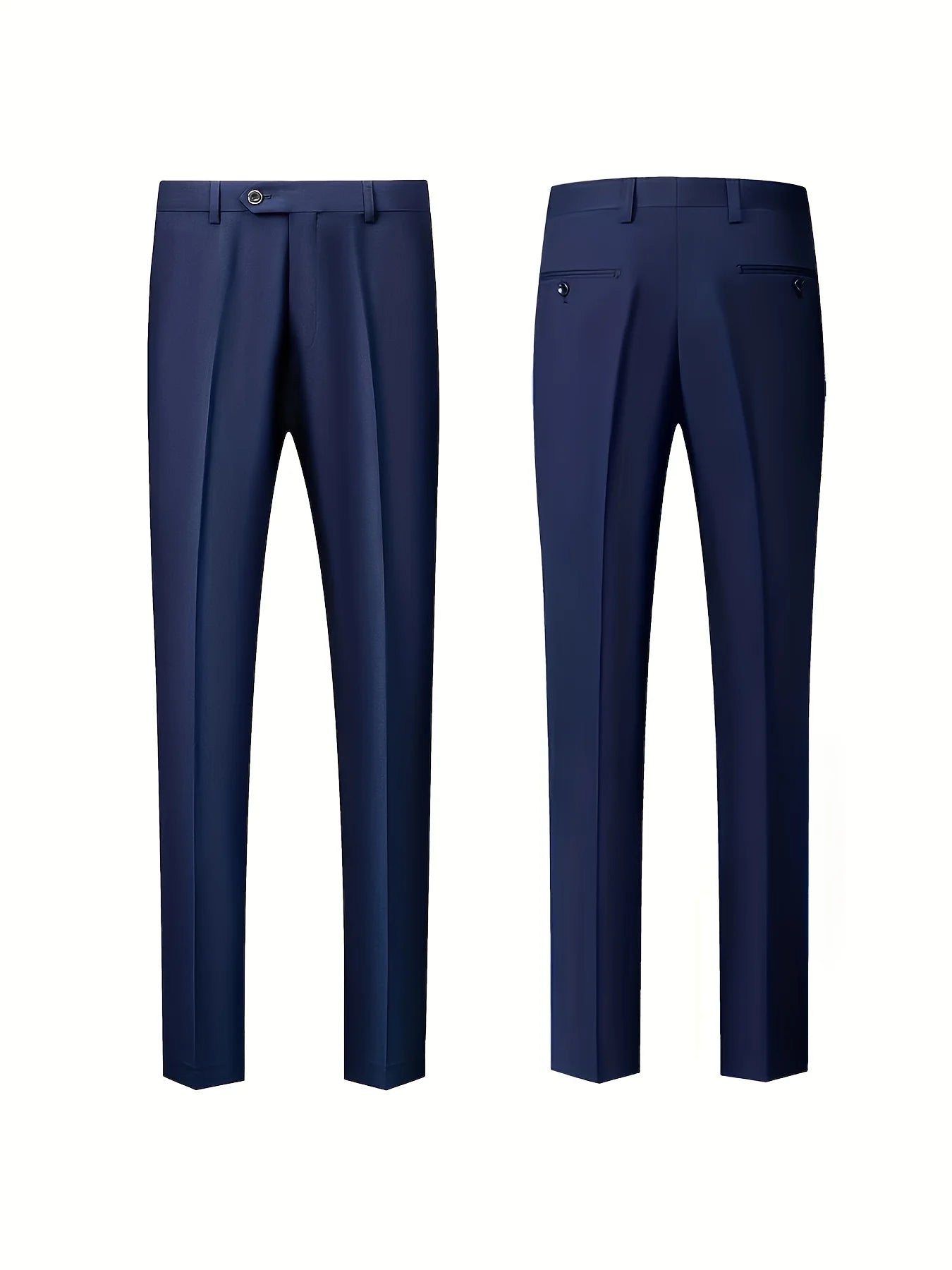 Voguable  Men's 3pcs Suit Set, Jacket + Vest + Pants, Fashionable High-Quality, Suitable for Weddings, Parties and Formal Occasions voguable