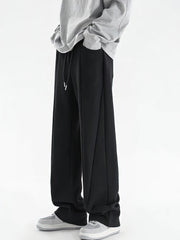 Voguable  Y2k Flared Sweatpants Men Streetwear Sport Straight Heavy Duty Wide Leg Casual Pants Outdoor Hiking Long Trousers Male voguable