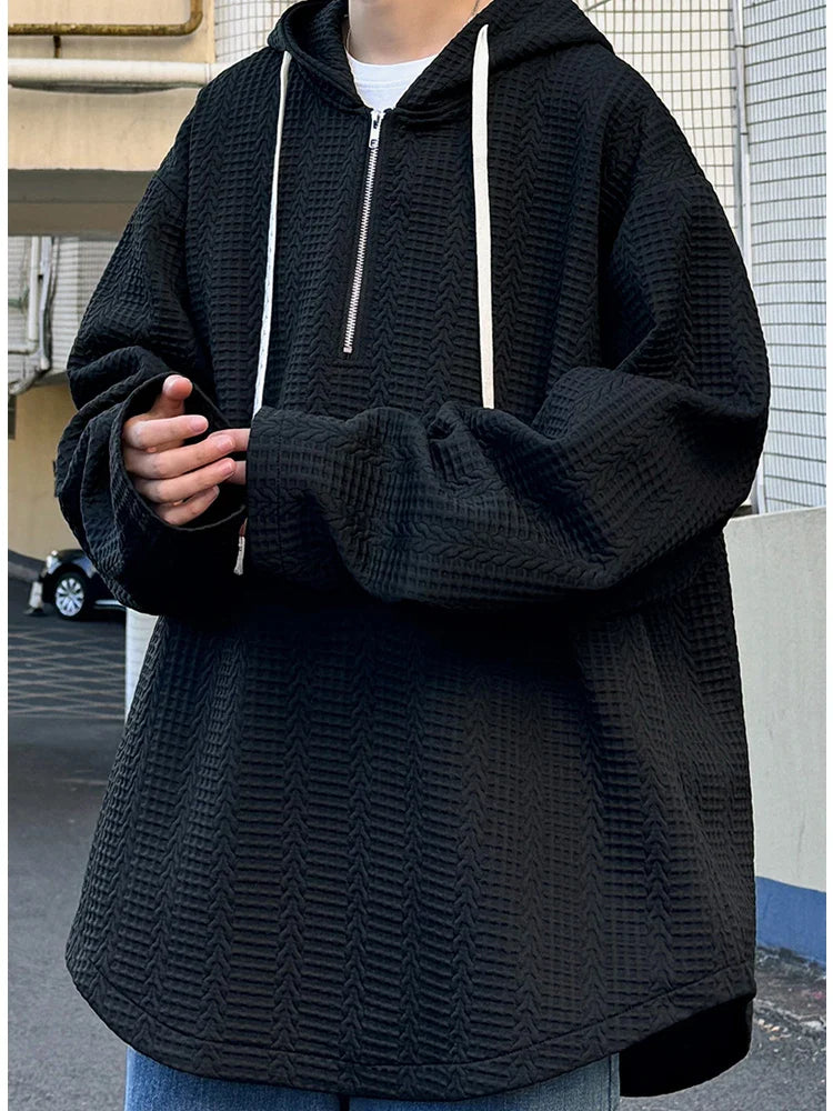 Solid Color Sweatshirt Men Harajuku Hoodies Autumn Spring Hiphop Casual Hoodie Cotton Sweatshirts Men Streetwear Clothes gotmes-shop