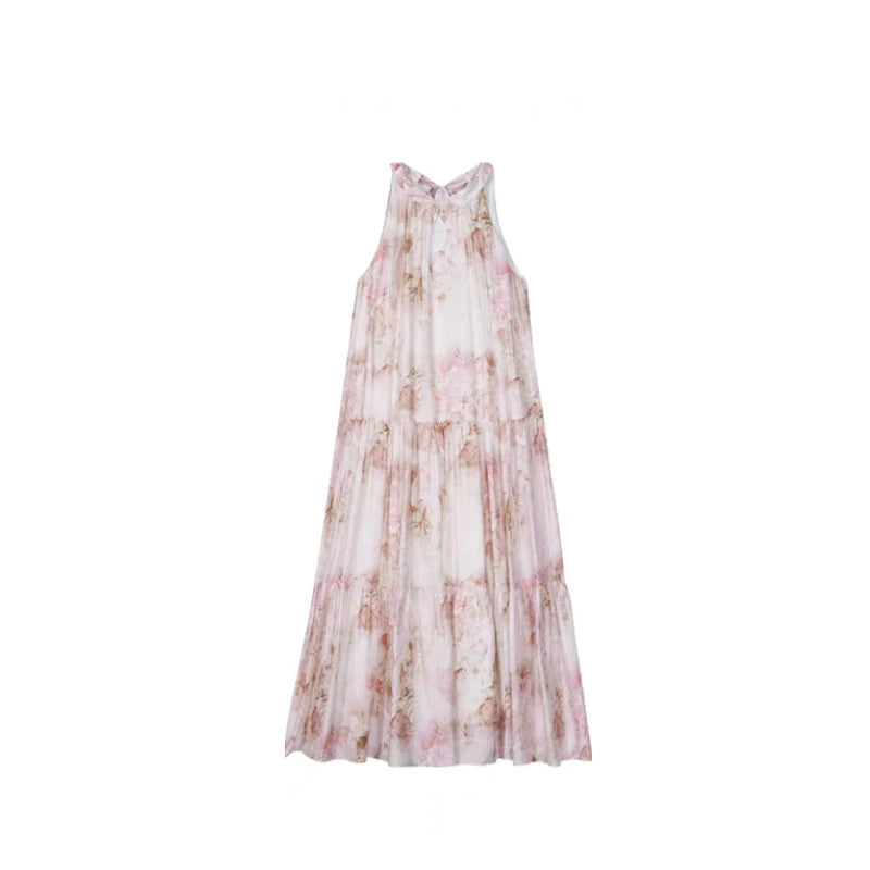 Voguable 2024 Summer Elegant Vintage Dress Women Evening Party Slim French Dress Office Lady Casual Sleeveless Midi Dress Korean Fashion voguable