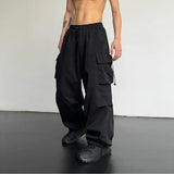 Streetwear Spring Summer Cargo Pants Men Multi-pocket Harajuku Casual Men's Jogger Pants Wide Leg Loose Women's Pants