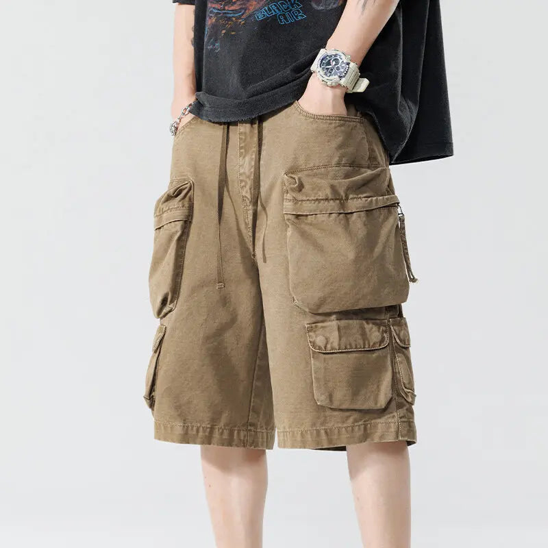 New Summer Men Cotton Cargo Shorts Men American Clothing Casual Breeche Bermuda Beach Jogger Shorts Male Hot Dropshipping voguable
