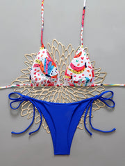 Voguable  Halter Triangle String Thong Bikinis Women Sexy Swimsuit Brazilian Swimwear Female Bathers Bathing Swimming Swim Suit voguable