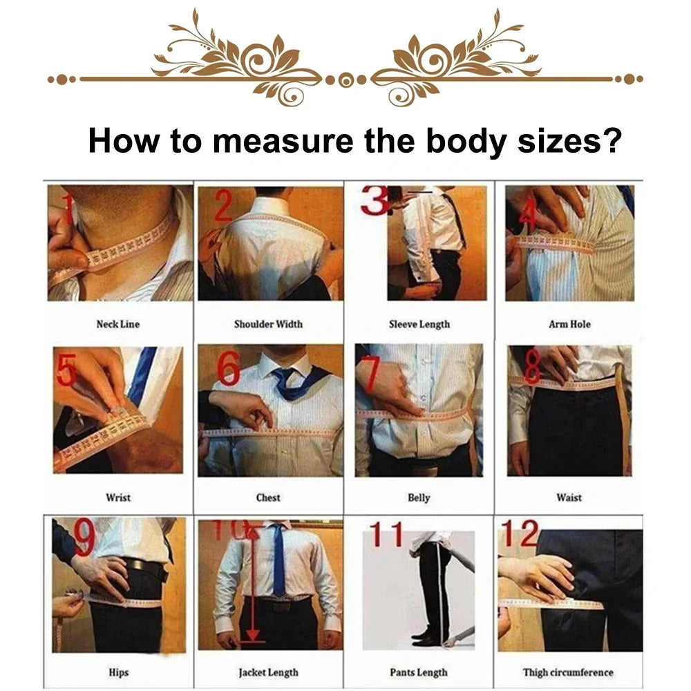 Voguable  7XL-XS (Jacket + Pants) Italian Style Luxury Striped Men Party Tuxedos Fashion Men's Wedding Social Slim Fit Suit 2 Piece Set voguable