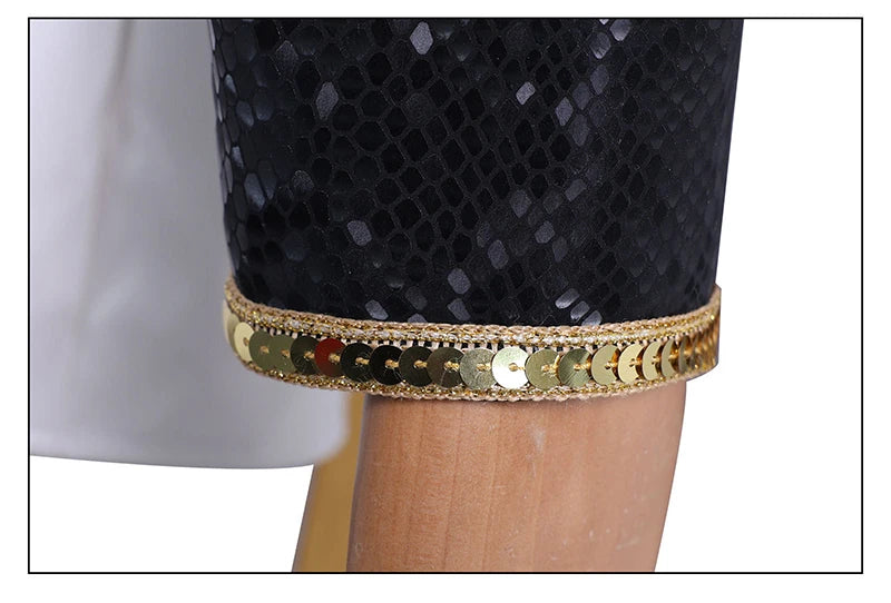 Black Golden Rumi Zoey Mira Cosplay Costume Wig Women Suit Halloween Party Role Playing Outfit voguable