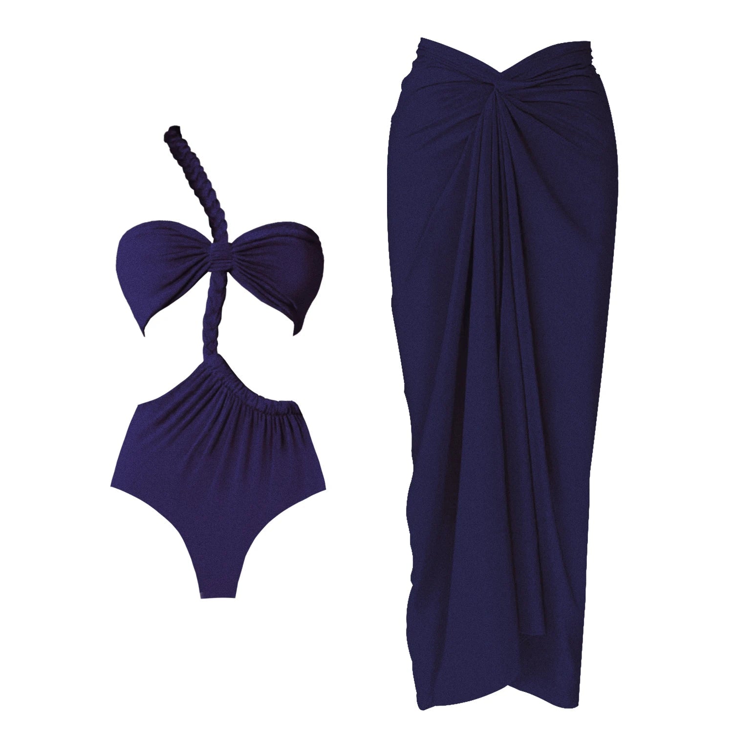 Cut Out One Piece Swimsuit Women Swimwear 2025 Sexy Bikini Female High Waist Biquini Crochet Dress Swim Suits Bodysuit Beachwear voguable