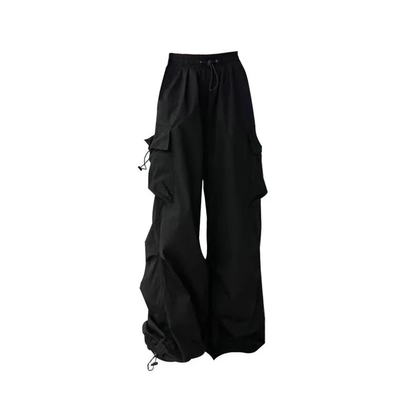 Streetwear Spring Summer Cargo Pants Men Multi-pocket Harajuku Casual Men's Jogger Pants Wide Leg Loose Women's Pants voguable